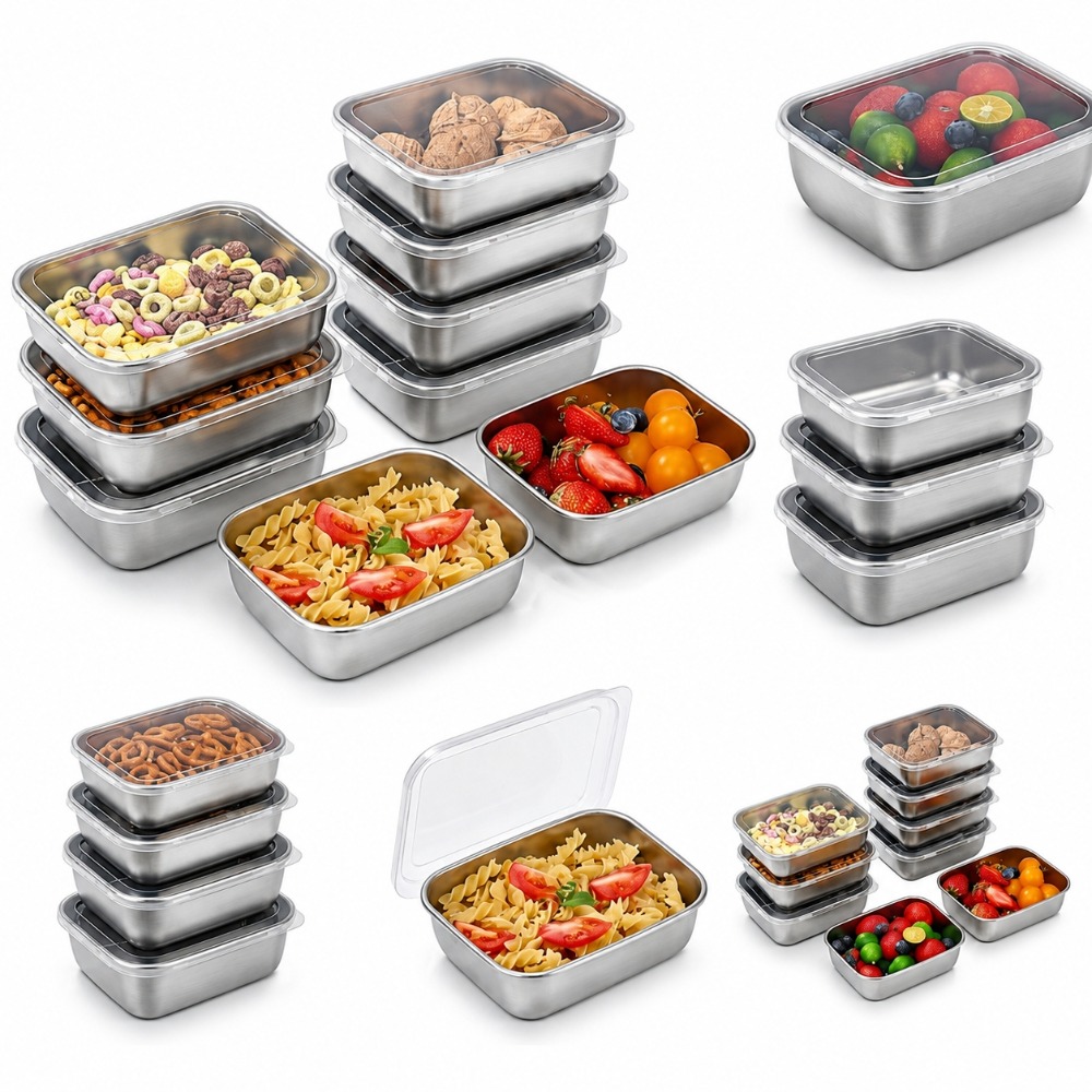 Kitchen Gadgets Organizer - Set di 6 Contenitori per Alimenti