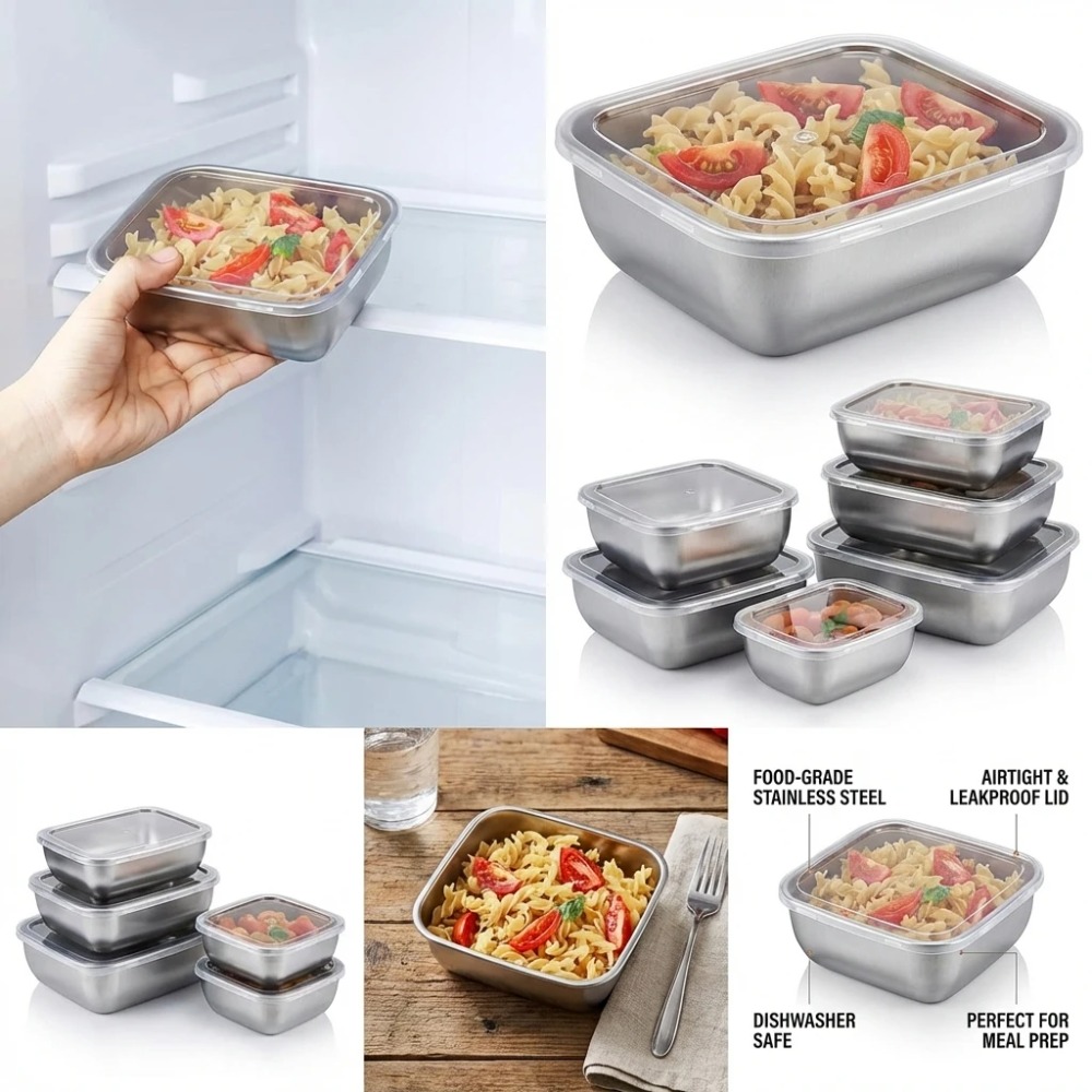 Set di 6 Contenitori per Alime - Kitchen Gadgets Organizer recensione e prezzo